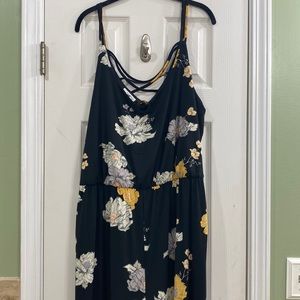 Maurice’s Floral Tortoise Ring Pocket Jumpsuit